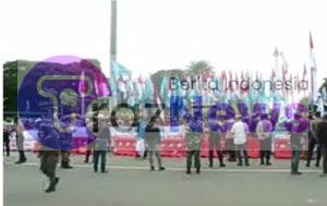 Aksi Demo Partai Buruh Bersama Gerakan Buruh Indonesia.