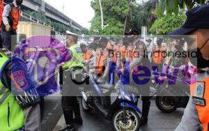 Operasi Lintas Jaya di Jakarta Utara, Puluhan Kendaraan Bermotor Ditindak