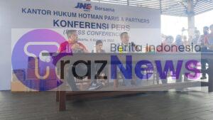 JNE Gelar Konferensi pers Terkait Beras Banpres yang Di Timbun Di Depok.