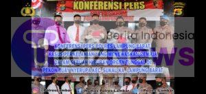 Konferensi Pers Polres Lampung Barat Kasus Pembunuhan Anak Dibawah Umur