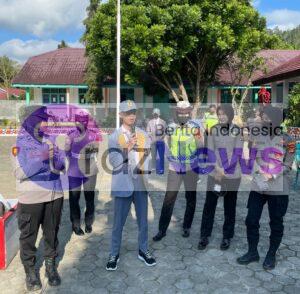 Police Goes To School, Polwan Polres Lampung Barat Ajak Para Pelajar Cerdas Dan Aman Dalam Bermedia Sosial.