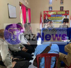 Sambangi Polsek BNS Kapolres Lambar Sampaikan Atensi Kepada Jajaran.