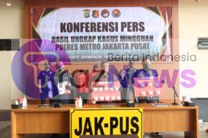 Rilis Ungkap Kasus, Sebanyak 1.590 butir ekstacy di gelar Sat Resnarkoba Polres Jakpus