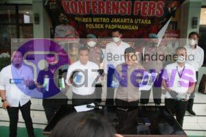 Jumpa pers Polsek pademangan Kasus Dugaan Penipuan Online