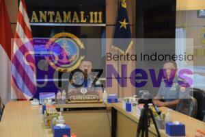 DANLANTAMAL IKUTI RAKERNISWAS TNI AL TAHUN 2023 SECARA VICON