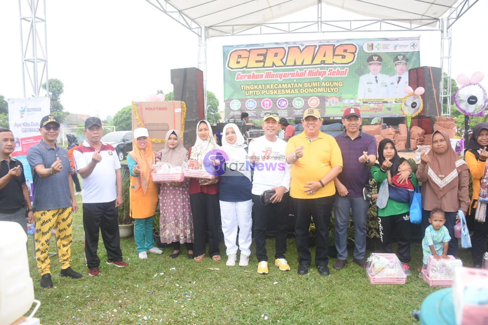 Wakil Bupati Lampung Timur Azwar Hadi Buka Germas, Cegah Stunting Dan Ibu Hamil Sehat. 