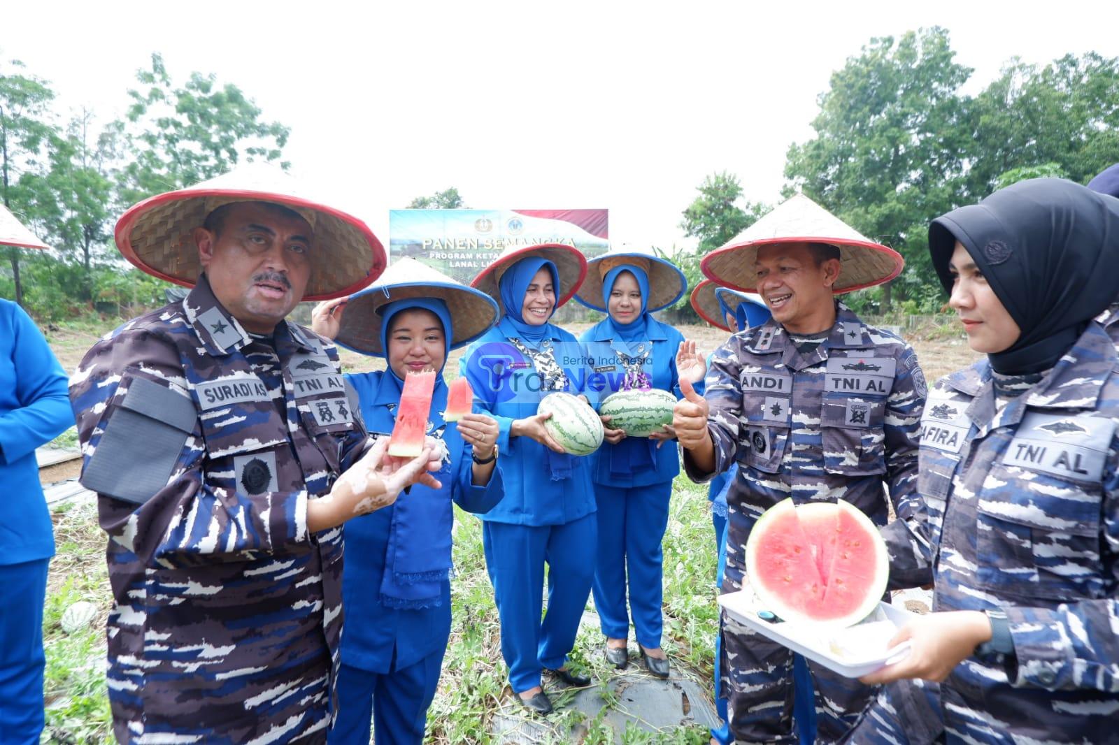 Kunjungan Kerja Dalam Rangka Program Ketahanan Pangan Kegiatan Pembukaan Pelatihan TA. 2023 di Wikayah Kerja Lanal Lhokseumawe