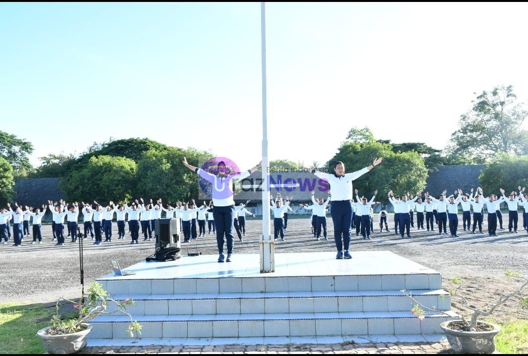 Jaga Stamina dan Jalin Silaturahmi, Lanal Sabang Gelar Olahraga Bersama Prajurit Guskamla Koarmada I dan KRI Bontang-907