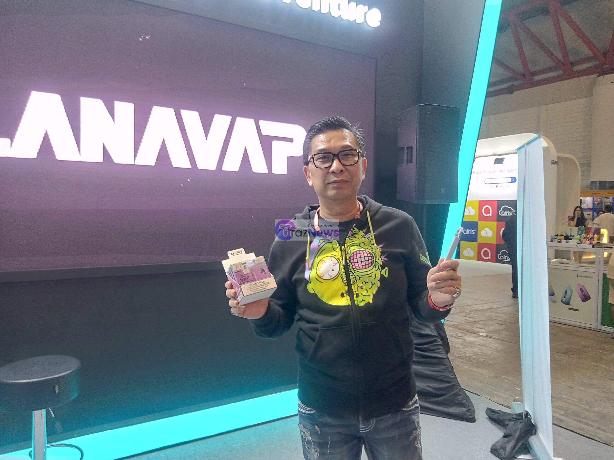 LANAVAPE Disposable Elektrik Cigarate Pada Even IECIE VAPE Show Hadir Di Jakarta