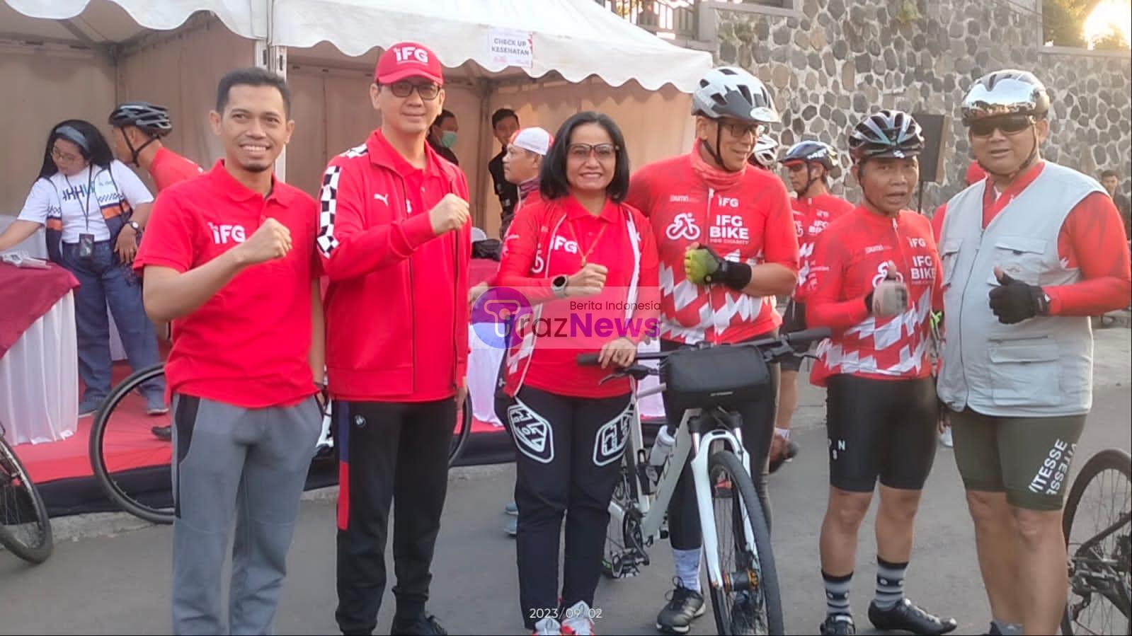 Danlanal Bandung Lepas Peserta IFG Bike For Charity di Tasikmalaya