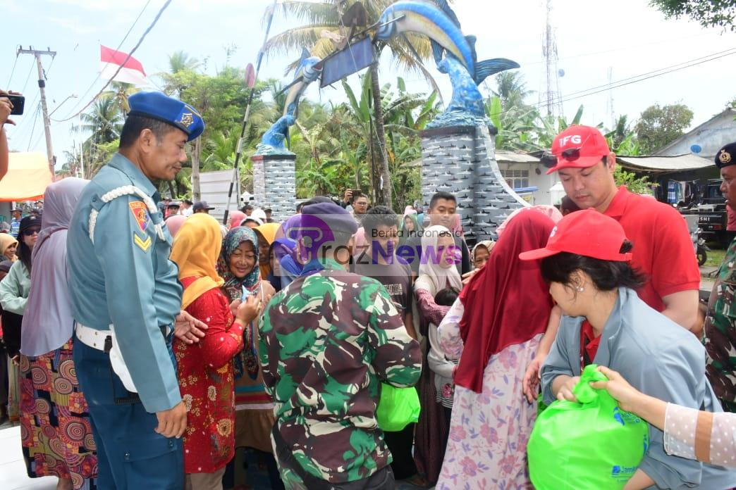 Peringati HUT Ke-78 TNI AL Tahun 2023, Pangkalan TNI AL Bandung Gelar Bakti Sosial