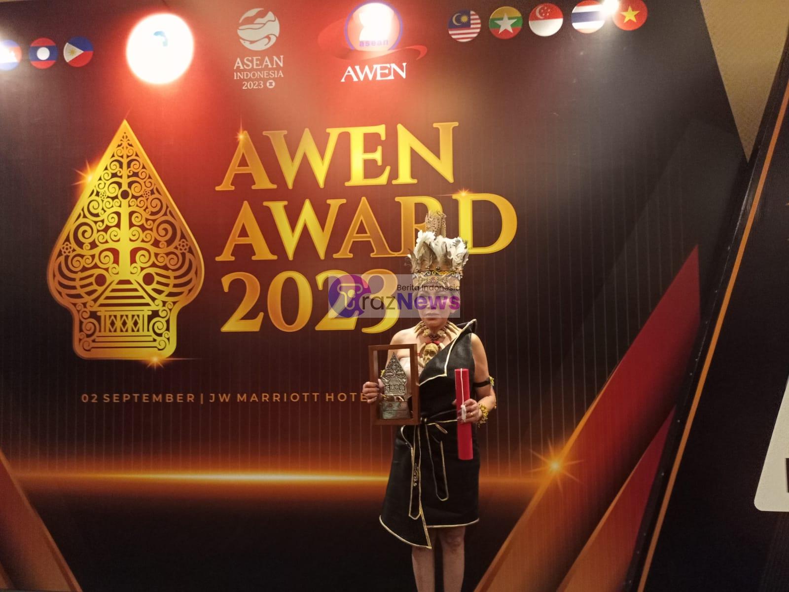 Awen Award 2023, Ida Wachyuni founder Pt. Daun resources Indonesia dan pt AllinOne Apresiasi Acara tersebut 