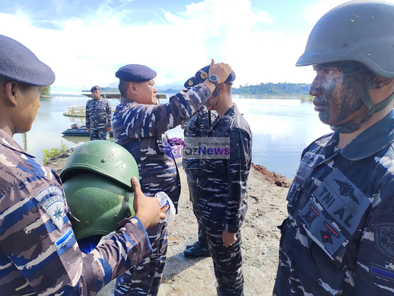 Danlanal Simeulue Tutup Secara Resmi On The Job Trainig (OJT) Perwira, Bintara dan Tamtama Remaja Lanal Simeulue