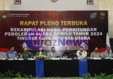 Kapolres Metro Jakut Hadiri Rapat Pleno Terbuka Rekapitulasi Hasil Penghitungan Perolehan Suara Pemilu 2024 Tingkat Kota Jakarta Utara Di Hotel Mercure Ancol