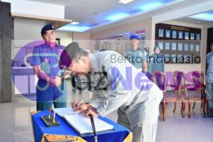 Jalin Sinergitas, Komandan Lanal Banjarmasin Terima Kunjungan Kerja Kepala Zona Bakamla Tengah 