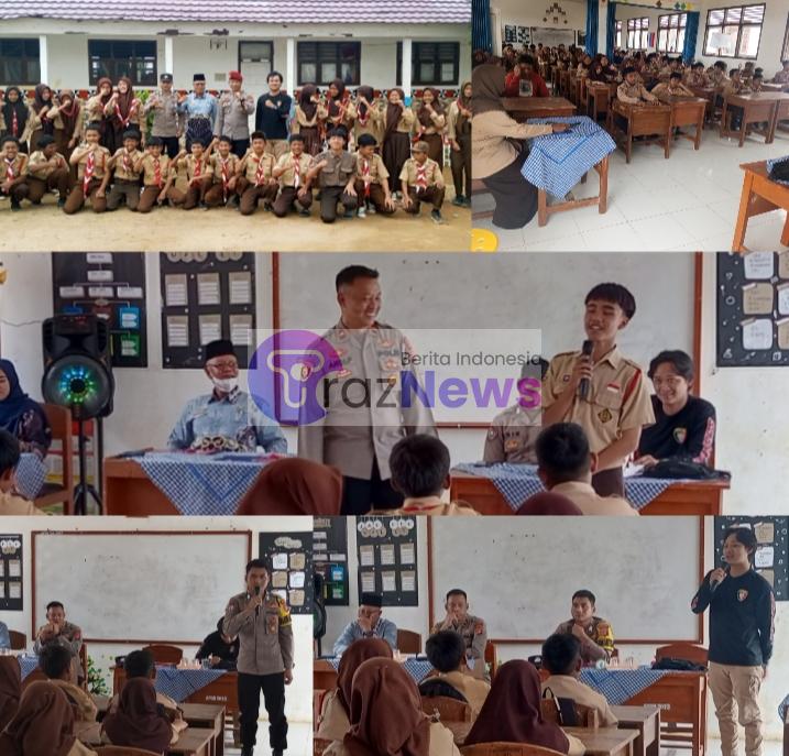 Cegah Kenakalan Remaja, Polsek Sekincau Polres Lampung Barat Berikan Edukasi  Di SMP Negeri 3 Sekincau