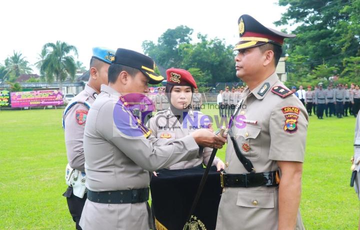   Kapolres Pimpin Sertijab PJU Polres Lampung Timur