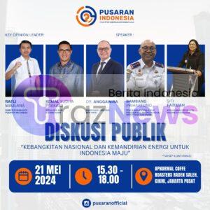 Pusaran Indonesia gelar Diskusi Publik Dengan Tema ” Kebangkitan Nasional dan Kemandirian Energi Untuk Indonesia”