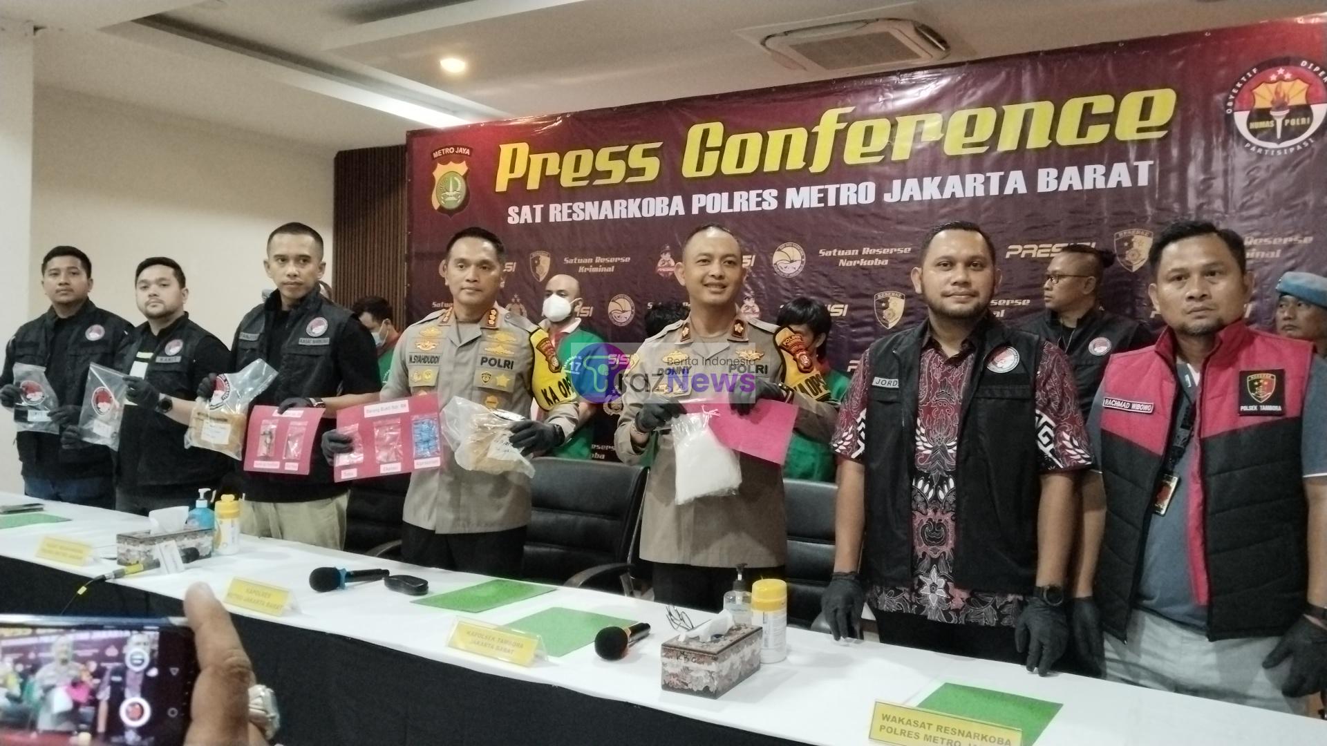 Polres Jakarta Barat Ungkap Kasus Narkoba Jenis Sabu Dengan Total 5.148,17 gram.