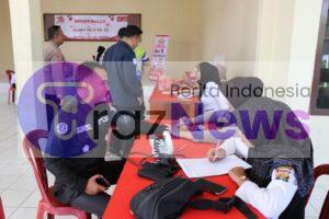 Polres Lampung Barat Laksanakan Donor Darah dalam Rangka HUT Humas ke-73