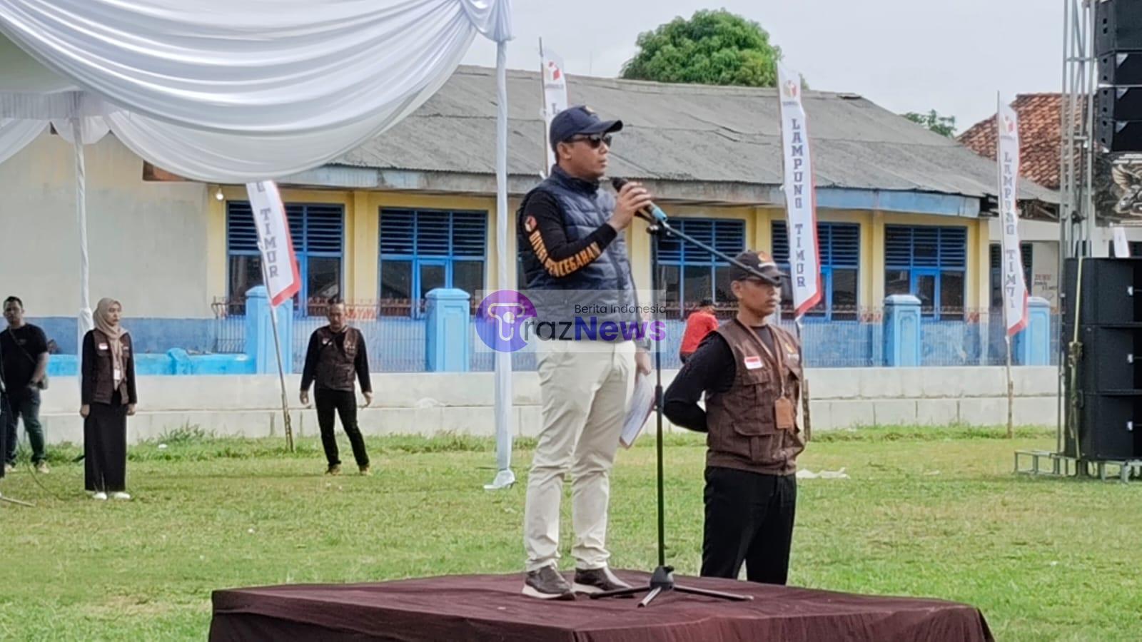 Apel Siaga Masa Tenang, Bawaslu Lamtim Siap Sukseskan Pemungutan Dan Penghitungan Suara