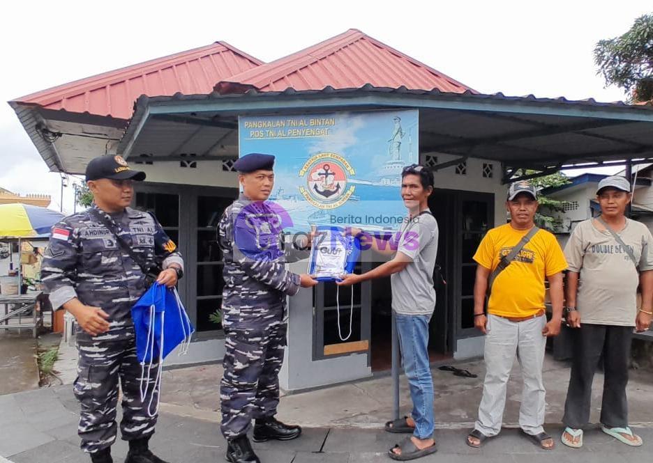 Bentuk Kepedulian Danlanal Bintan Kepada Pengemudi Bentor Di Pulau Penyengat