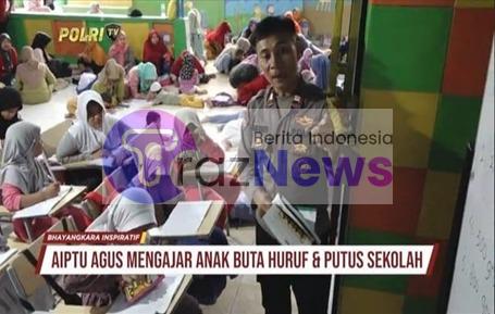 Aiptu Agus Riyanto:  Anak-anak Pemulung Bisa Sekolah