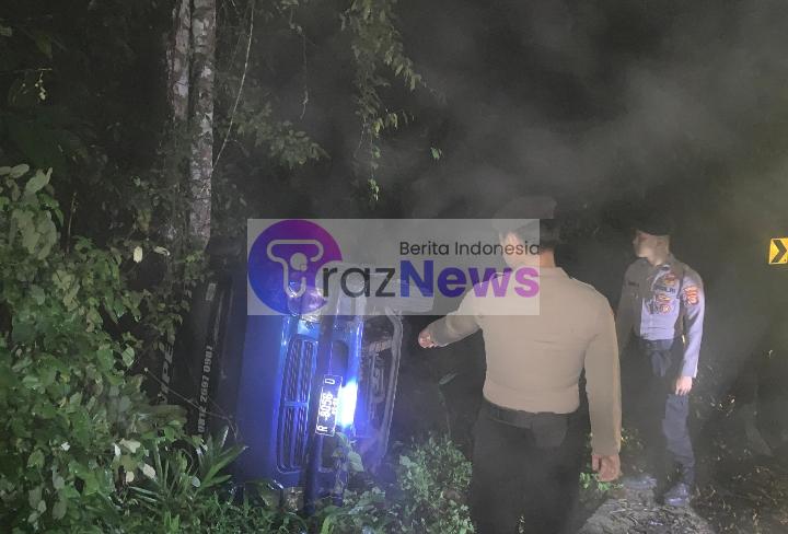 Gercep!!! Polisi Datangi Lokasi Lakalantas di Hutan Kawasan TNBBS