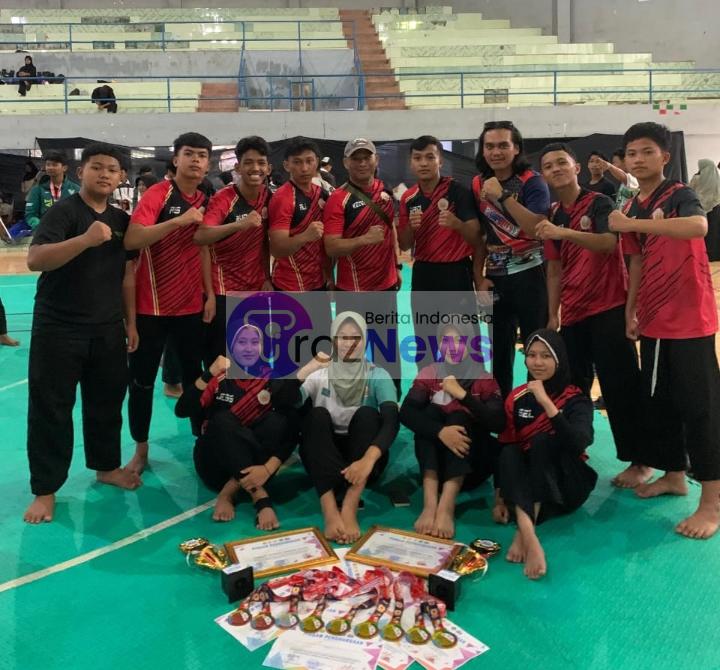 Bukan Kaleng Kaleng ! Cabor Pencak Silat Open North Lampung Championship 4, Polres Lampung Barat Boyong Banyak Medali.