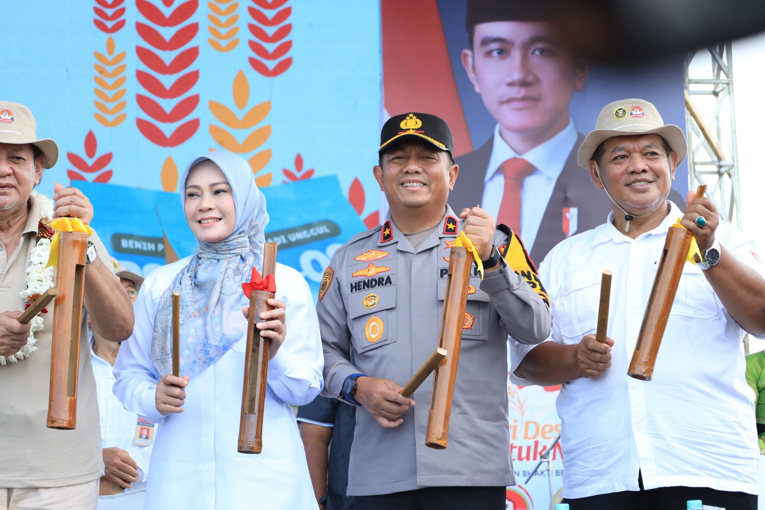 Wakapolda Banten Hadiri Panen Raya Padi Organik PS-08, Perkuat Ketahanan Pangan dan Semangat Bela Negara