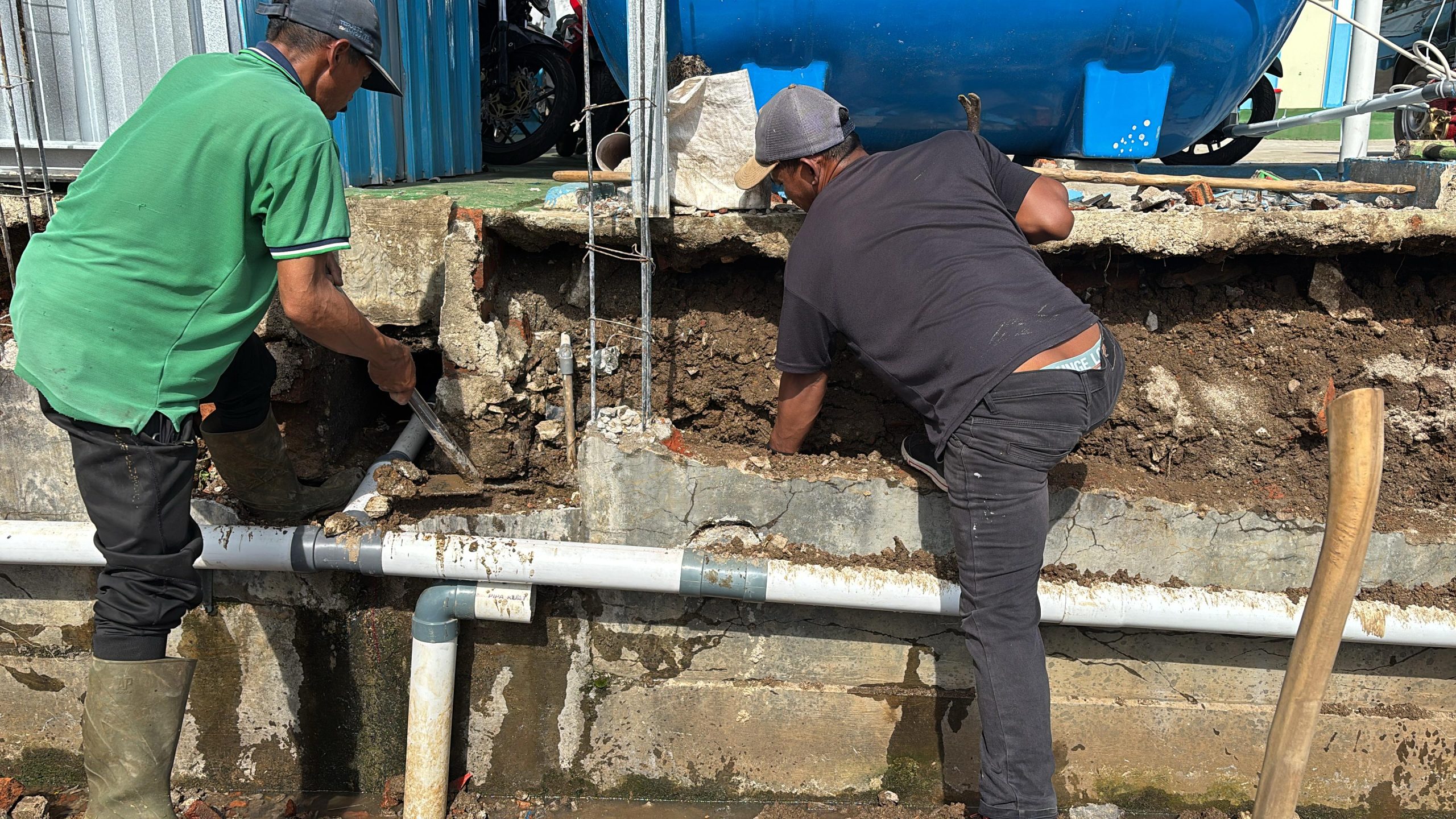 Pagar SPPG 2 Sekincau Ambrol Akibat Hujan Deras, Penanganan Cepat Dilakukan