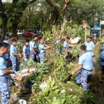 Sinergi TNI-Polri dan Masyarakat Peringati HUT ke-80 TNI AU, Lanud Sjamsudin Noor Gelar Karya Bakti di Pasar Ulin Raya Banjarbaru