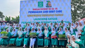 Harlah ke-76 Fatayat NU, Aksi Nyata Bagikan 1.000 Bibit Cabai Ke Masyarakat