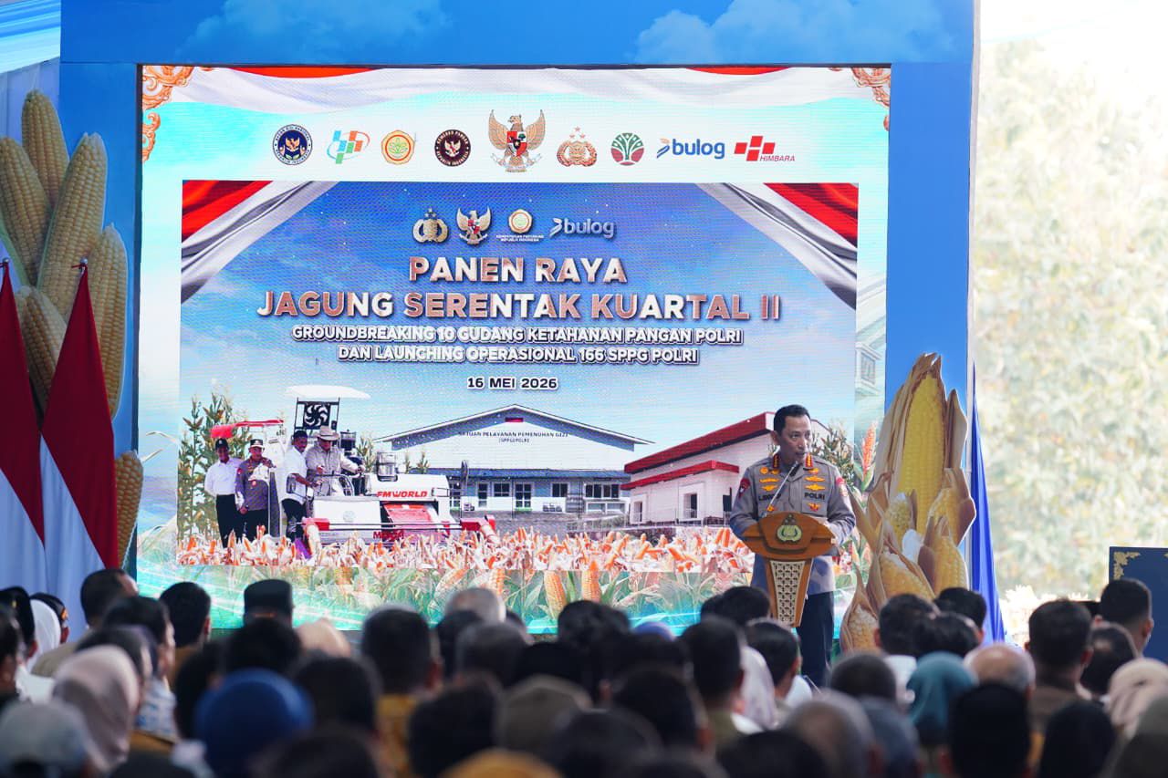 Presiden Prabowo dan Kapolri Panen Raya Jagung Nasional di Tuban Perkuat Ketahanan Pangan