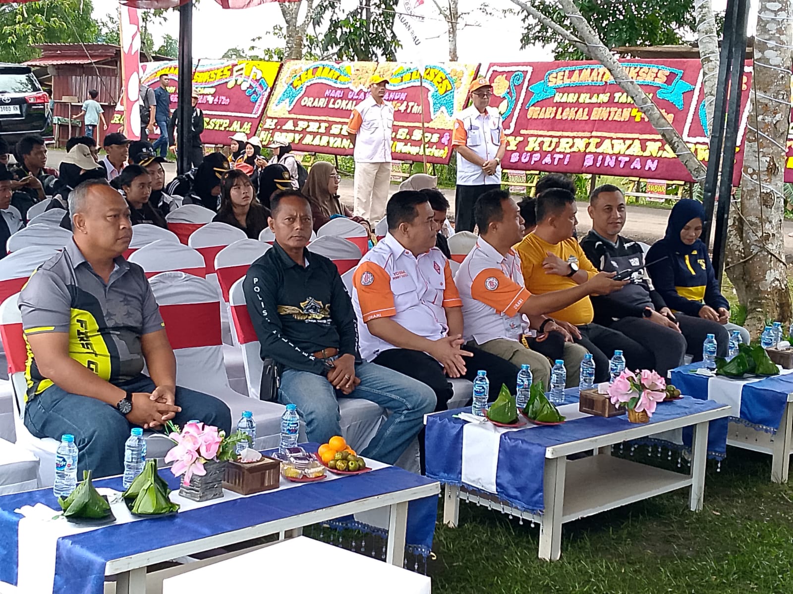 Prajurit Lanal Bintan Ikuti Tracking Gunung Bintan Dalam Rangka HUT ORARI Ke-4