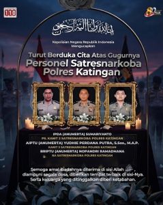 Tiga Personel Polri Gugur Saat Bertugas Ungkap Kasus Narkoba di Katingan, Dianugerahi Kenaikan Pangkat Luar Biasa Anumerta