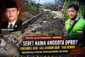 Pengawas Proyek Sebut Nama Anggota DPRD, Rekonstruksi Jalan Rp11,9 Miliar di Tanggamus Tuai Tanda Tanya