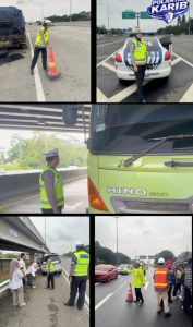 Polantas Karib Kompol Darmawati Berikan Edukasi Keselamatan kepada Pengguna Jalan Tol 