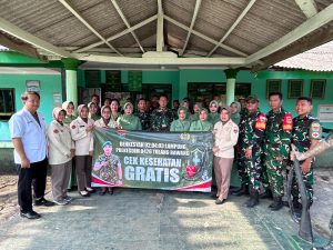 Kodim 0426/TB Gelar Cek Up Kesehatan dalam Rangka HUT Ke-1 Kodam XXI/Radin Inten Tahun 2026
