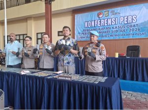Polres Jakarta Pusat Berantas Penyalahgunaan Obat Keras Ilegal : Tangkap 92 Pengedar Dan 118.494 Butir Diamankan 