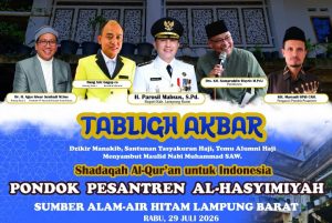 Ponpes Al-Hasyimiyah Gelar Tabligh Akbar Sambut Maulid Nabi, Hadirkan KH. Komarudin Byisrie, Azis Gagap dan Agus Idwar Jumhani”