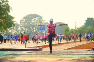 Semarak dan Penuh Semangat, Perangkat Daerah Tulang Bawang Ikuti Senam Bersama.