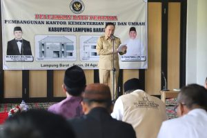 Kabar Baik Calon Jemaah! Kantor PLHUT Lampung Barat Resmi Mulai Dibangun.