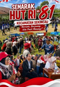 Semarak HUT RI ke-81, Kecamatan Sekincau Gelar Beragam Perlombaan