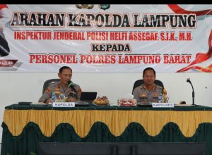 Penekanan Disiplin Anggota, Kapolda Lampung Kunjungi Polres Lampung Barat 