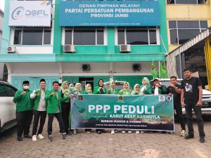 PPP JAMBI PEDULI, BERBAGI RIBUAN MASKER SUSU DAN VITAMIN.