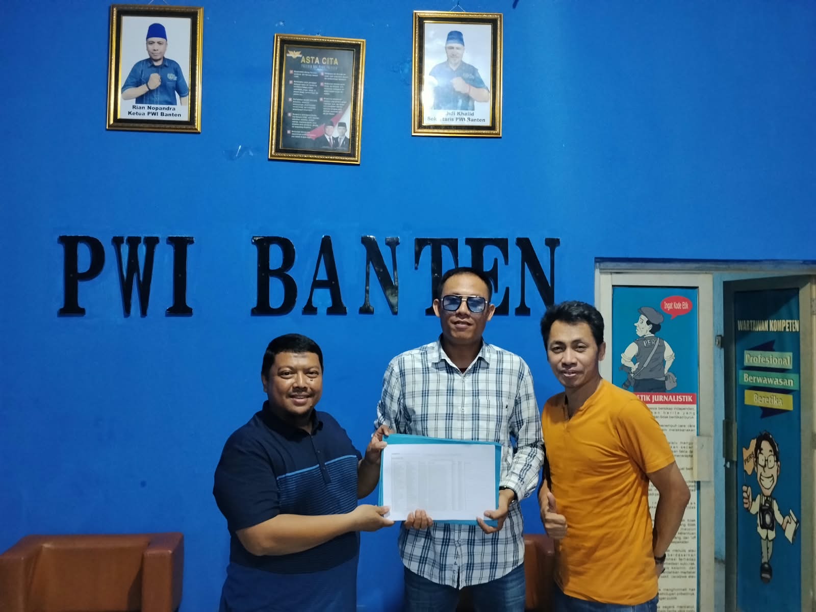 PWI Provinsi Banten Telah Terima Berkas Verifikasi Keanggotaan PWI Kota Tangsel