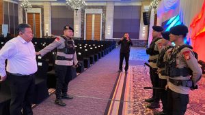 Jelang Konferensi Ekonomi Kreatif, Brimob Sterilisasi Area Hotel Kempinski