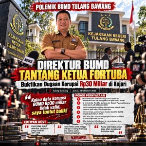 Novi Marzani: Kalau Data Korupsi BUMD Rp30 Miliar Tidak Valid, Saya Tuntut Balik Ketua Fortuba!