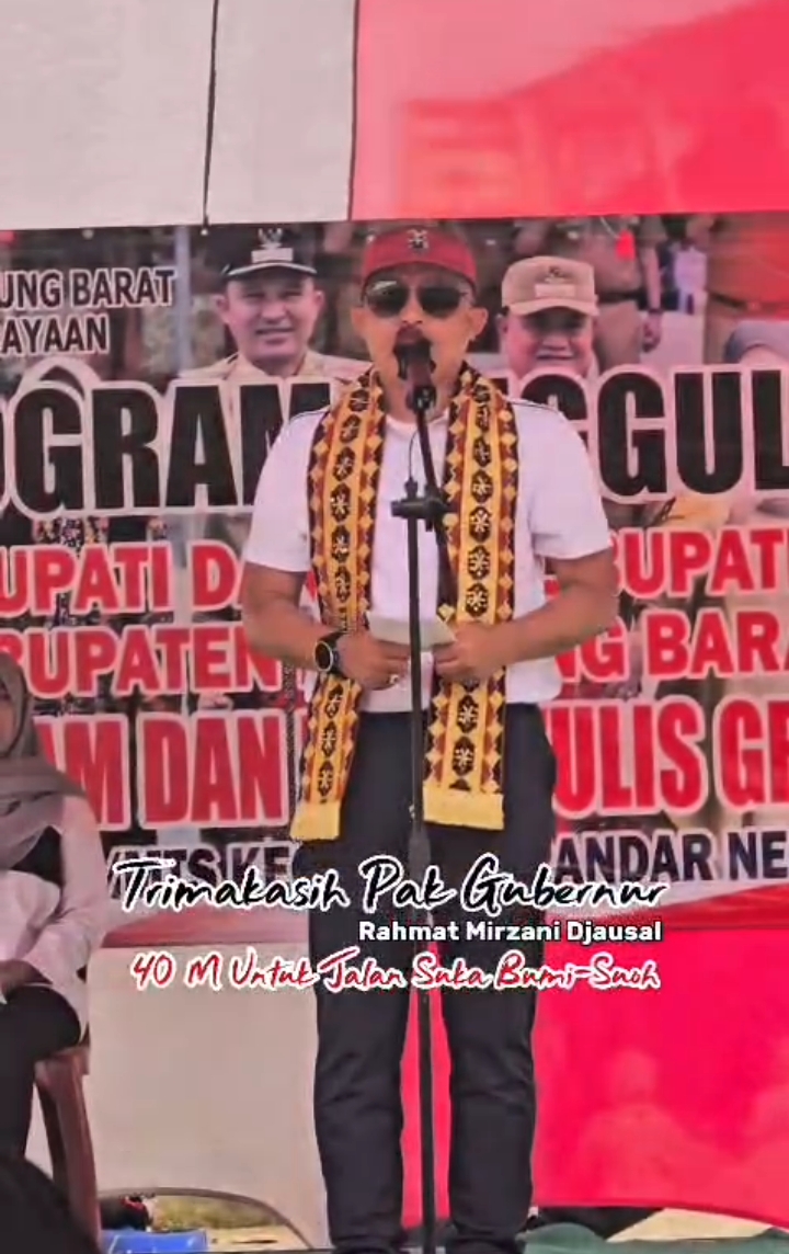 Parosil Ucapkan Terimakasih ke Gubernur Mirzani, Pembangunan Jalan Suka Bumi–Suoh Digelontor Rp40 Miliar.